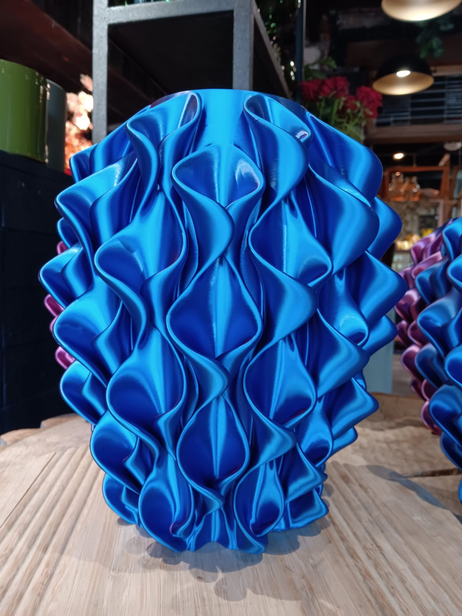 3d Vaas Roze-Paars-Blauw 2 3d vaas blauw